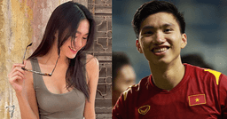 Doãn Hải My có ngay động thái khi Đoàn Văn Hậu kiến tạo pha bóng giúp Tiến Linh ghi bàn thắng