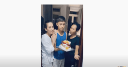 Dân tình lại soi ra "thái độ lạ" của Hồ Văn Cường khi hôn mẹ ruột và Phi Nhung