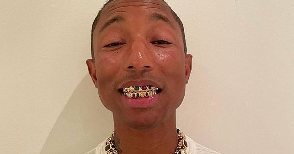 Pharrell Williams "chơi lớn" đính kim cương và đá quý lên cả hàm răng