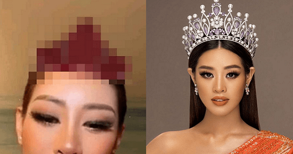 Hoa hậu Khánh Vân bị chế ảnh đội vương miện nhạy cảm