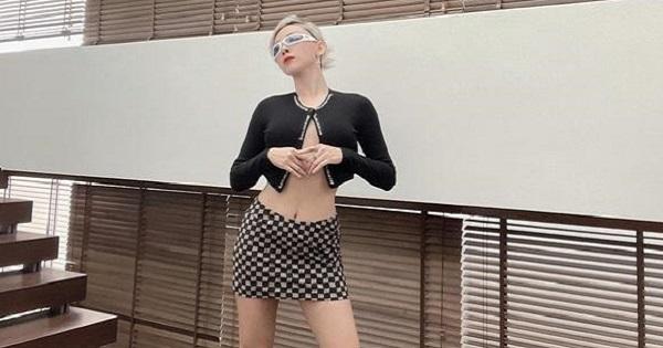 Tóc Tiên bắt trend diện mốt áo cài một cúc