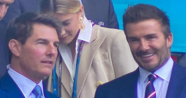 David Beckham và Tom Cruise nổi bật trên khán đài vẫn không giúp Anh thắng