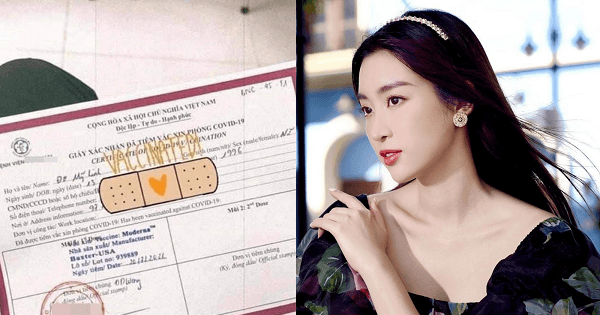 Đỗ Mỹ Linh "lỡ tay" khoe chứng nhận tiêm vaccine, xóa đi trong "một nốt nhạc"