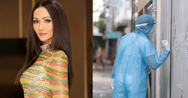 H'Hen Niê gây xúc động khi đi gõ cửa từng nhà xin mẫu xét nghiệm Covid-19