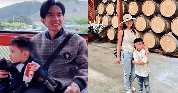 Đan Trường và vợ cũ thân thiết như một cặp, đưa con trai đi chơi nông trại