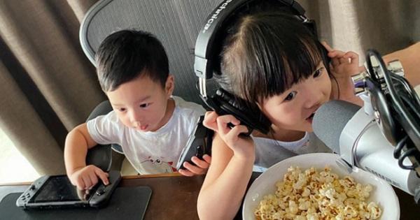 Ông xã Đặng Thu Thảo chia sẻ về dự án mới, nhưng tâm điểm lại thuộc về 2 nhóc tỳ