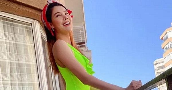 Thân hình gái 2 con Kỳ Hân chuẩn mẫu như thời hoàng kim