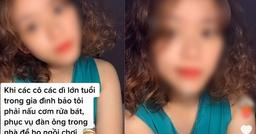 Nữ TikToker phản đối việc đàn bà rửa bát, đàn ông chỉ ngồi chơi: "Người lành lặn phải biết tự phục vụ"