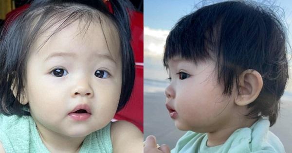 Đàm Thu Trang đăng ảnh cận mặt Suchin, càng lớn càng giống mẹ