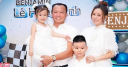 Con gái Vy Oanh mặc váy được mẹ cắt may từ đồ cũ trong ngày sinh nhật