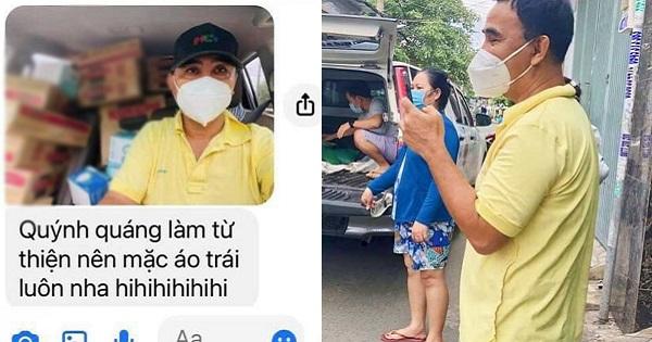 MC Quyền Linh gây xúc động khi mặc áo trái cổ trong cổ ngoài ra đường