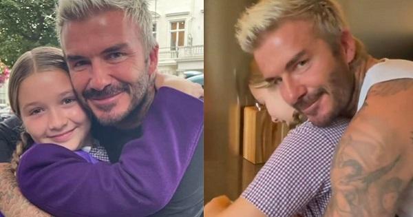 Harper nhập học, David Beckham bịn rịn không muốn rời xa con gái