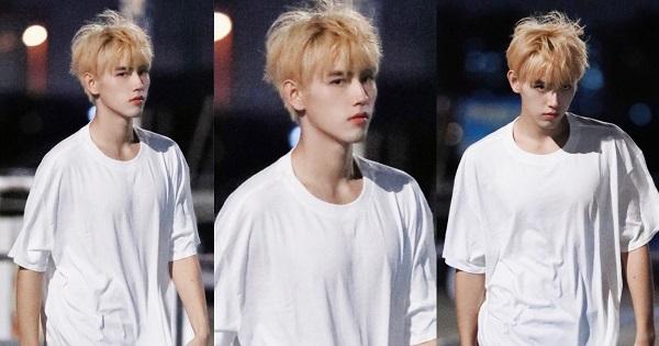 "Hoàng tử Dior" Trần Phi Vũ xuất hiện trên phố với mái tóc vàng rực