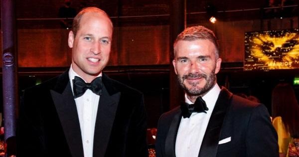 Đọ sắc bên Hoàng tử William, David Beckham vẫn "trên cơ" dù bị thương ở mũi
