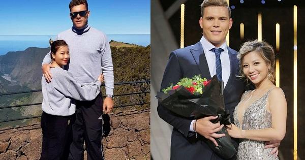 Ca sĩ Phượng Vũ hạnh phúc bên bạn trai Pháp kém 5 tuổi cao 2m, nặng gấp đôi