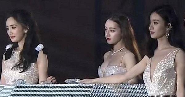 Khoảnh khắc hiếm Triệu Lệ Dĩnh - Dương Mịch - Nhiệt Ba chung 1 khung hình