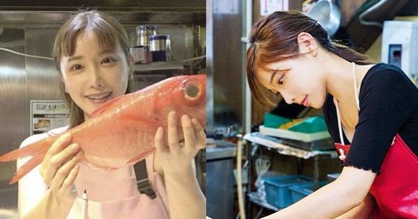 Xuất hiện "hot girl bán cá" xinh đẹp, bất ngờ với thân thế thật