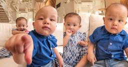 Bộ ảnh tròn 11 tháng siêu cưng của cặp sinh đôi nhà Hồ Ngọc Hà
