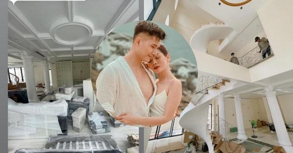 Lệ Quyên hào hứng khoe cận cảnh căn biệt thử tiền tỷ sắp hoàn thành