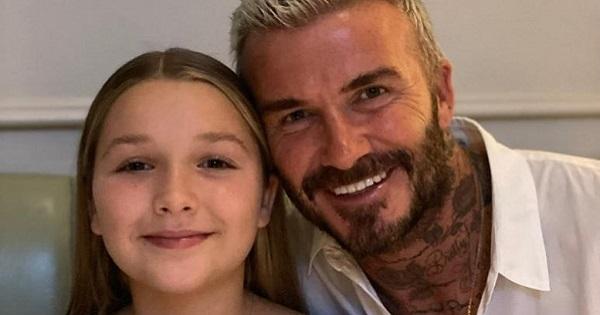 Đăng ảnh bên Harper, David Beckham vẫn chiếm sóng của con gái cưng