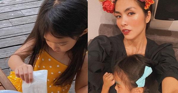Con gái Hà Tăng cuối cùng cũng lộ diện, gương mặt là bản sao của mẹ