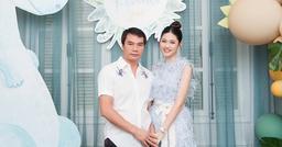Á hậu Thanh Tú vô tình để lộ con riêng của ông xã đại gia?