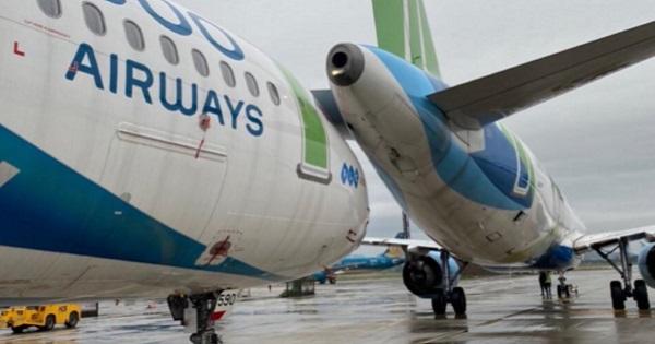 Hai máy bay của hãng Bamboo Airways va chạm tại sân bay Nội Bài