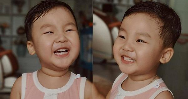 Nụ cười mắt hí đáng yêu như trai Hàn của quý tử nhà Hòa Minzy
