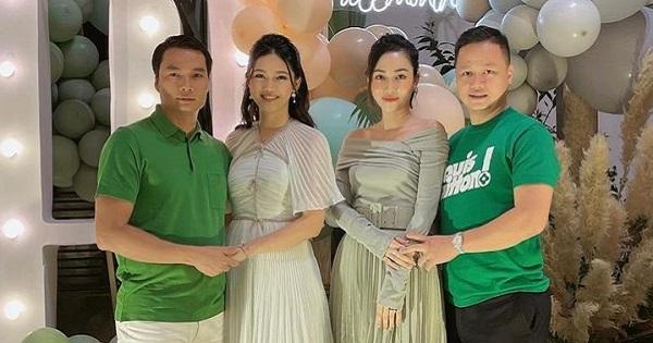 Khung ảnh "toát mùi tiền" của hai cặp vợ chồng Ngô Trà My và Á hậu Thanh Tú