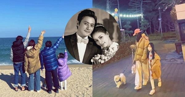 Vợ Jang Dong Gun khoe hình gia đình hạnh phúc, con gái nhỏ chiếm trọn spotlight