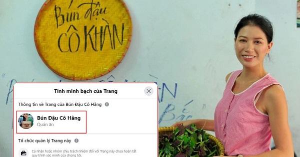 Quán ăn của cựu người mẫu Trang Trần bị đổi tên thành "Bún đậu cô Hằng"