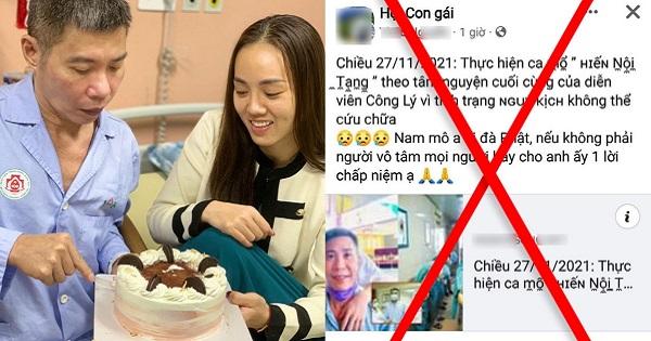 Vợ trẻ bức xúc lên tiếng trước tin Công Lý đang trong tình trạng nguy kịch