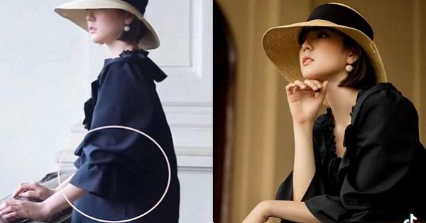 Netizen truyền tay ảnh Hải Tú xuất hiện với chiếc bụng to lùm xùm