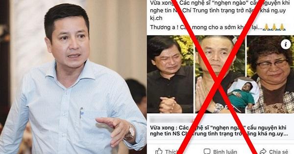 Hết Công Lý đến Chí Trung bị tung tin nguy kịch, người trong cuộc lên tiếng