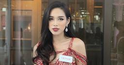 Hoa hậu Đỗ Thị Hà lên đồ nổi bật đón Giáng sinh tại Miss World 2021, thông báo tin vui đến fan