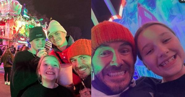 Bố bỉm David Beckham dẫn đàn con đi chơi cũng hút triệu like với vẻ điển trai ăn đứt 2 quý tử