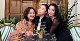 Phương Oanh rạng rỡ hội ngộ 2 bà mẹ "Hương vị tình thân", đẹp lên thấy rõ
