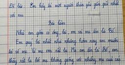 Bài văn "mẹ em tên là Bố" của bé gái tiểu học khiến cư dân mạng nghẹn ngào