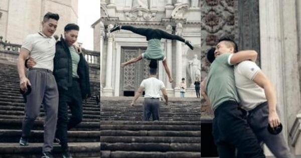 Những khoảnh khắc xúc động của Quốc Cơ - Quốc Nghiệp tại nơi vừa lập kỷ lục thế giới