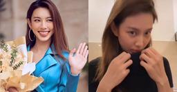 Miss Grand 2021 Thùy Tiên bị fan "soi" mặc áo dơ, tóc 3 ngày chưa gội
