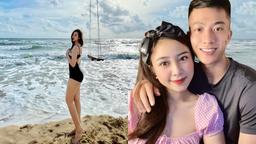 Bà xã Phan Văn Đức tung ảnh áo tắm lên MXH chỉ sau 1 tháng sinh nở