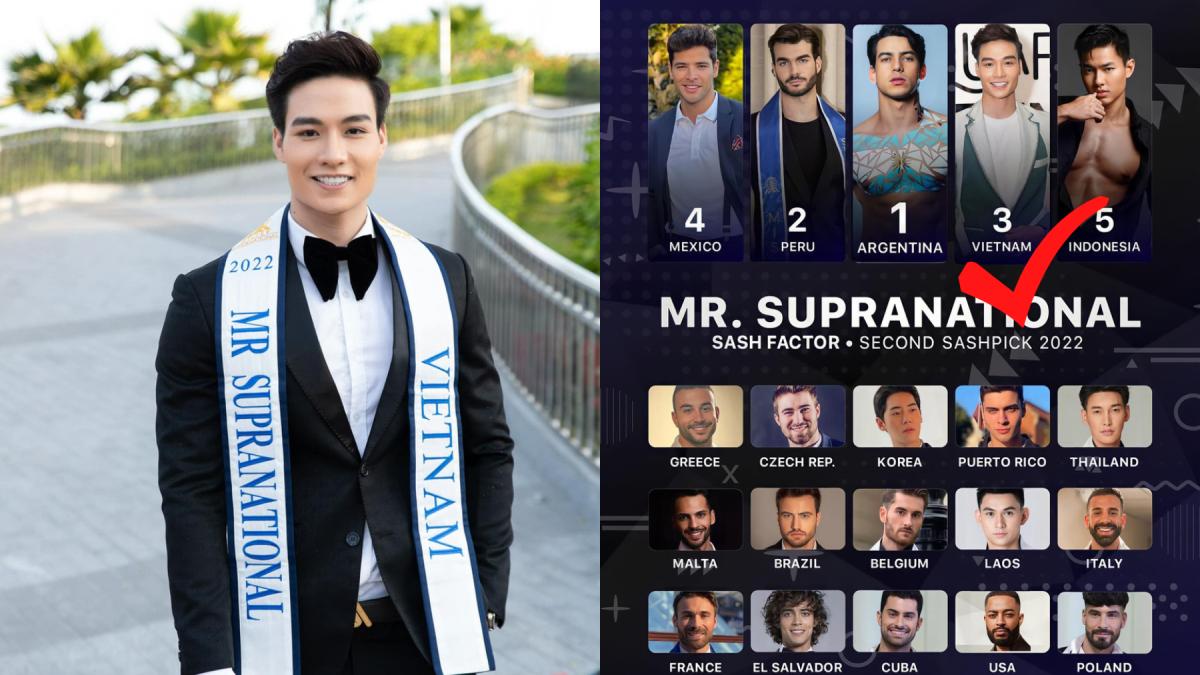 Đạt Kyo được dự đoán giành Á vương 2 tại Mister Supranational 2022