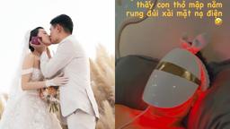 Minh Hằng “muốn xỉu" vì ông xã ngày càng điệu, xài đồ làm đẹp của vợ chuyên nghiệp như của mình