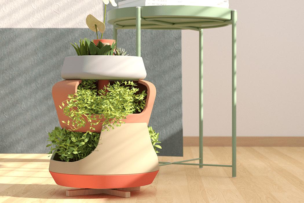 Cận cảnh 2 thiết kế chậu trồng cây gia vị thông minh để bày trong phòng bếp