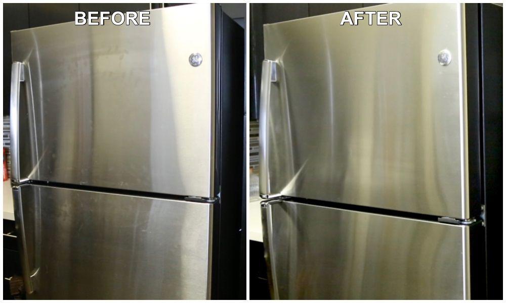 3 bước làm sạch tủ lạnh bằng thép không gỉ“thần tốc”