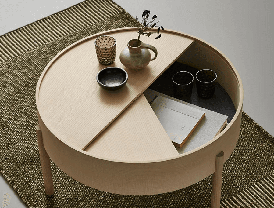 2 mẫu bàn nước siêu đẹp với “bí mật” ẩn chứa từ thao tác xoay nhẹ