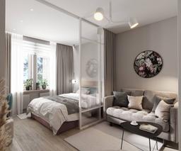 Căn hộ 40m² của cô nàng độc thân với bảng màu trung tính hài hòa, ấm áp