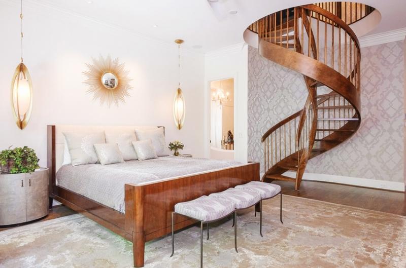 Cầu thang xoắn ốc, điểm nhấn độc đáo cho phòng ngủ