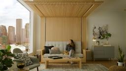 Phòng khách biến thành phòng ngủ: Nhà càng nhỏ càng cần nội thất thông minh