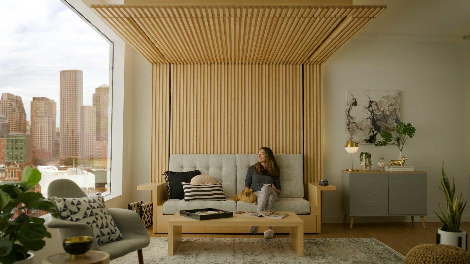 Phòng khách biến thành phòng ngủ: Nhà càng nhỏ càng cần nội thất thông minh